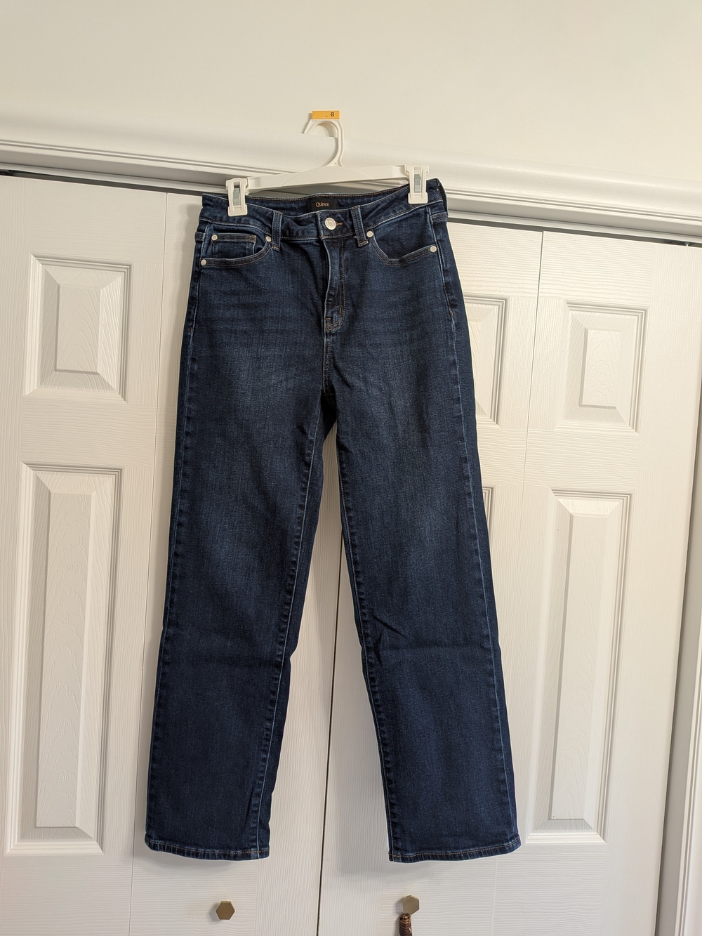 Dark Blue Straight Leg Jeans Size 29